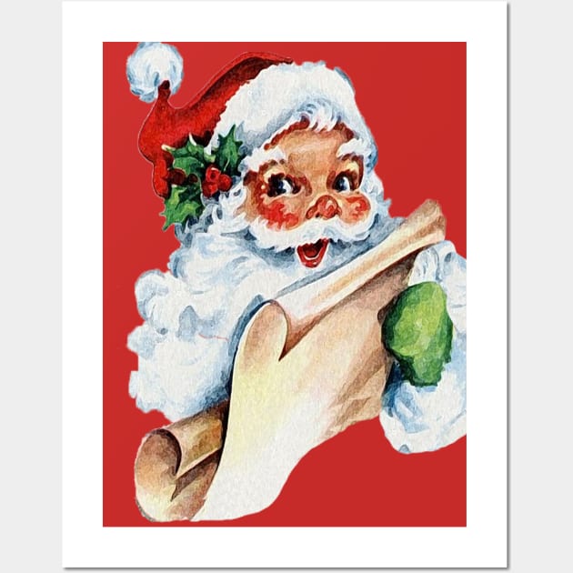 Santa Claus Naughty List Wall Art by tfortwo